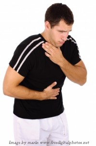man with reflux image
