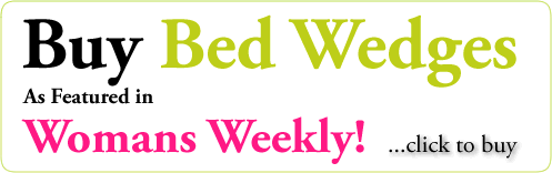 Bed wedges for heartburn and acid reflux as featured in woman's weekly!