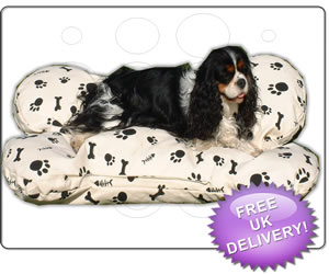 Bone Shaped Dog Pet Bed 100x75cm 